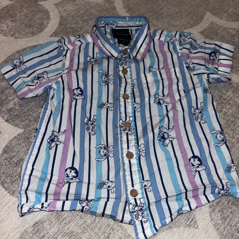 Colorful Kids Cartoon Print Shirts